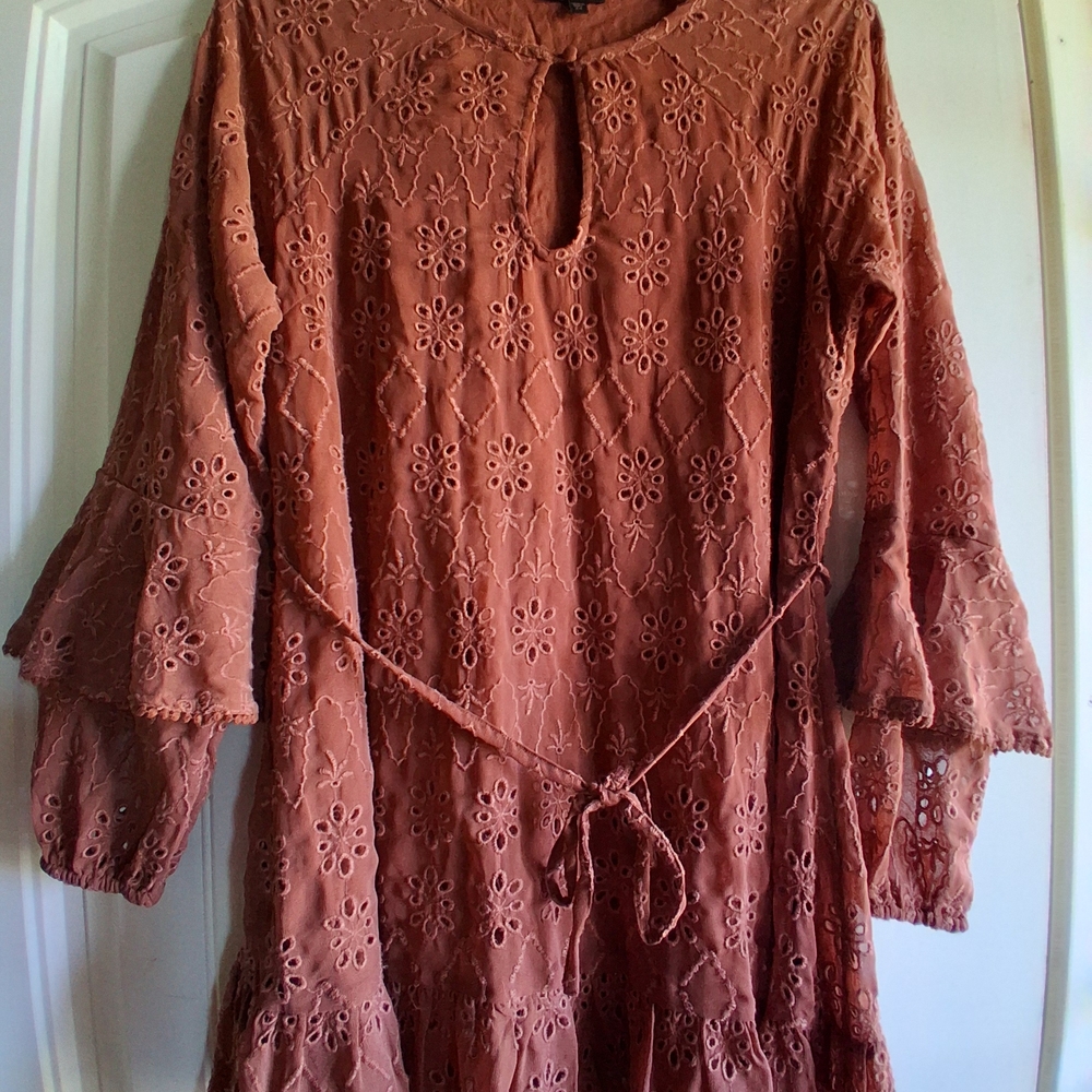 Shyanne Terracotta Lace Dress